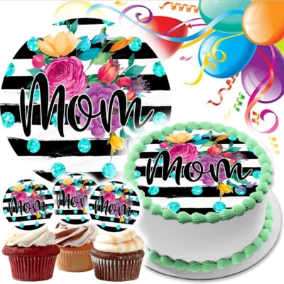 Muttertag Tortenaufleger Party Deko essbar Geburtstag Feier Cupcake Beste Mama
