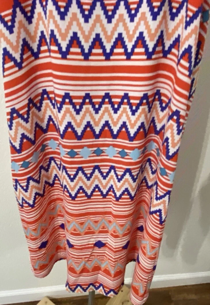 VETEMENTS Abito donna Grievergate con spalline Chevron foderato multicolore