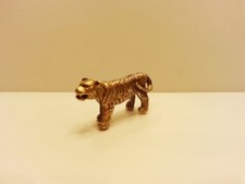 Brass Lucky Amulet TIGER FIGURINE Miniature Charm Vintages Collect Animal Statue