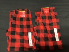  2  SZ Kids M 8 Wondershop Kids Pajama Pants Red Checkered 
