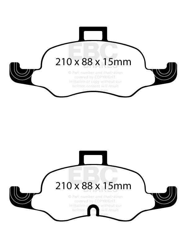 EBC DP42447R  Yellowstuff Brake Pad Set