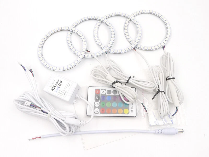 Para Bentley Continental Flying Spur GT GTC Multicolor RGB LED Angel Eyes Kit Foto 4 de 4