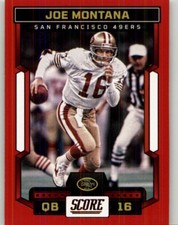 2023 Score Joe Montana Red #178 San Francisco 49ers