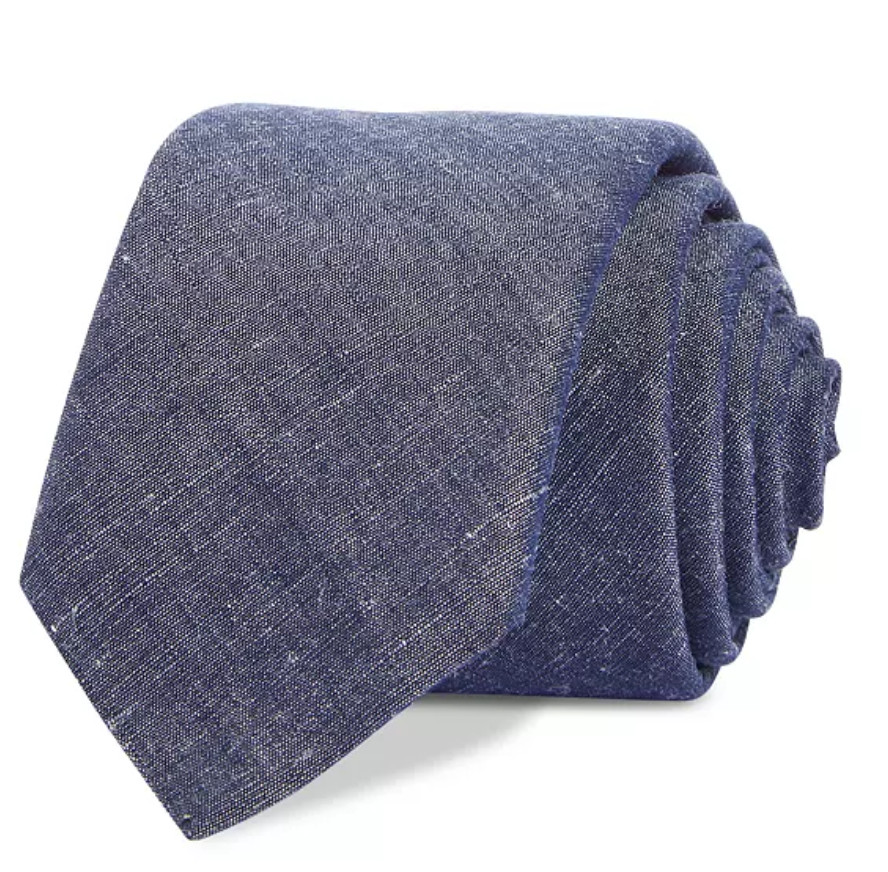 НОВЫЙ узкий галстук Hugo Boss с текстурой W TAGS синего цвета один размер 12590₽