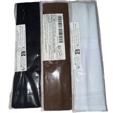 3PCS Headbands for Women Non Slip Elastic Sweat Hairbands White Black And Brown