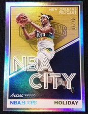 2019-20 Panini Hoops Jrue Holiday NBA City #20 Artists Proof Holo /10