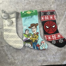 Various Christmas Stockings Set Of 3