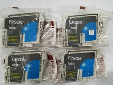  4pcs Genuine Epson T0342 Print Ink Cartridges for Stylus Photo 2200