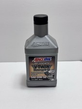 Amsoil 100 Synthetic V-twin Motorcycle Oil Sae 20w-50 Made In Usa 1 Qt