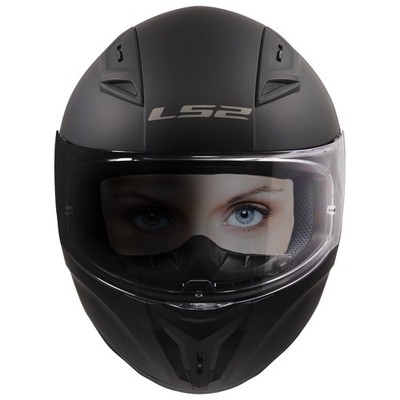 LS2 Centric Full Face Motorcycle Helmet w/Photochromic Shield Matte Black L