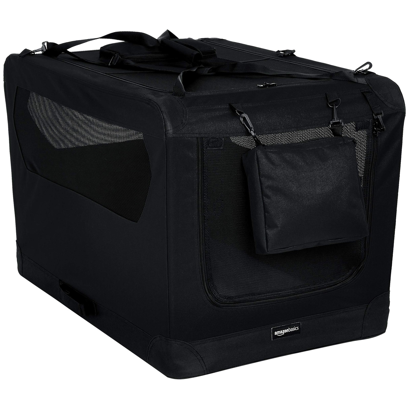 AMAZON BASICS FOLDING PORTABLE SOFT PET DOG CARRIER KENNEL 3