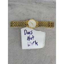 Gucci 3400 M Vintage Gold Plated Mother of Pearl Dial Watch Non-Working Repair