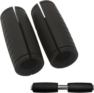 Qibylift Thick Grips Dumbbell Barbell Handles, Thick Silicone Rubber Grip Streng