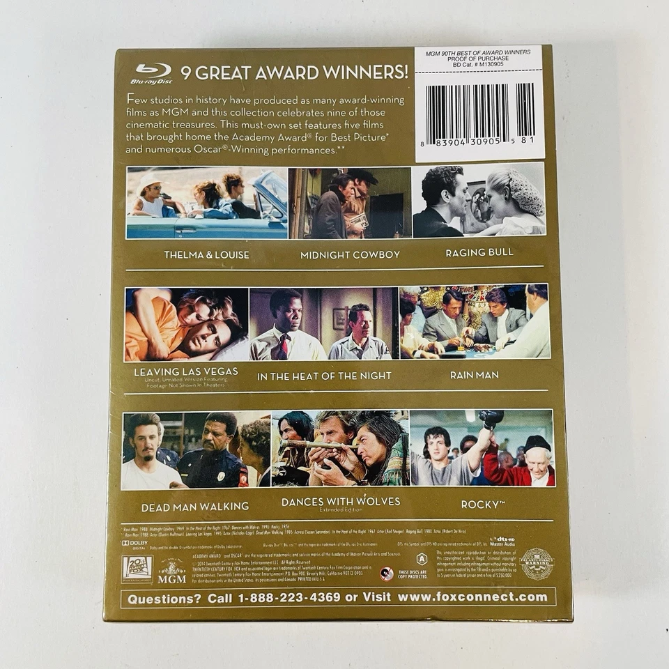 MGM Best Of Award Winners “90th Anniversary” Blu-ray 9- Film Collection - NEW!! - Image 2 of 4