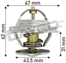 Dayco Thermostat For Mercedes Benz E300D S210 3.0L Diesel 6Cyl OM606.962