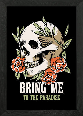 Bring Me To The Paradise Framed Wall Art Poster Canvas Print Picture