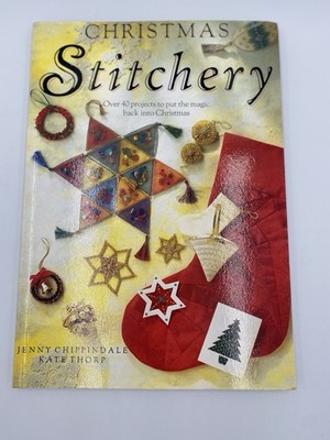 David & Charles Christmas Stitchery Craft Book by Chippindale & Thorp, 40 Proje 