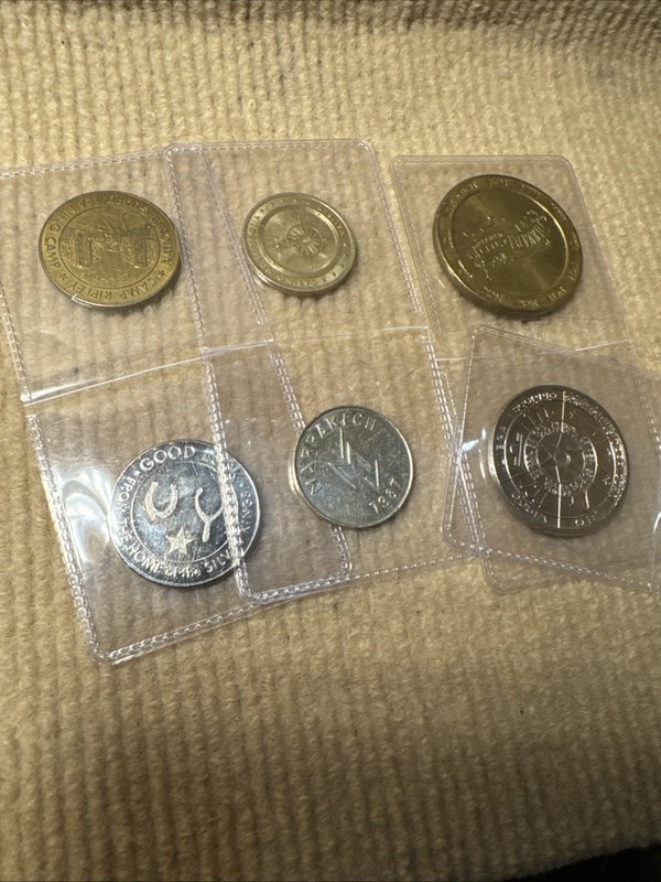 Assorted Vintage Lot Of Casino Tokns Souvenir And Commemorative Token