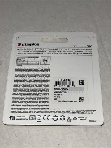 Kingston Flash Drive 32GB Speicherstick Brandneu DataTraveler - Bild 2 von 3
