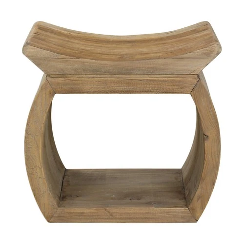 Uttermost - Accent Stool - Accent Furniture - Connor - 18 inch Elm Accent Stool - Picture 1 of 4