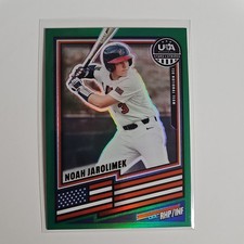 Panini Stars & Stripes Prizm Noah Jarolimek #25 Green 2026 USA Baseball 15U Card