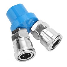 1/4 C Type Pneumatic Quick Fitting Air Pump Air Compressor Connector (2 Way)