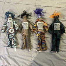 Set Of 4 Dammit Dolls Stress Relief Voodoo Quarantine Pandemic Covid Snakeskin