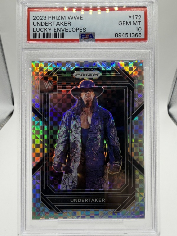 2023 Panini Prizm WWE Undertaker Lucky Envelopes #172 /8 PSA 10 GEM MINT