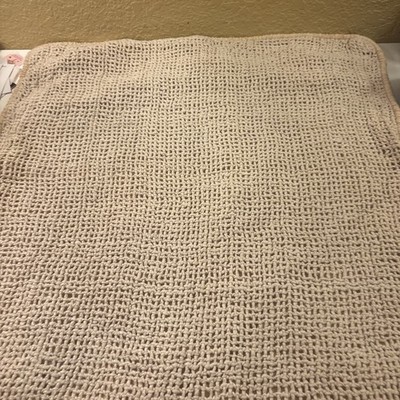 Soft Surroundings Chunky Cream Trimmed Silk Face.    Boho 24   One  (a66