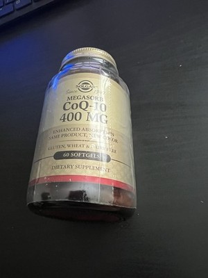 Solgar Megasorb CoQ-10 400 mg 60 Softgels Exp 11/27
