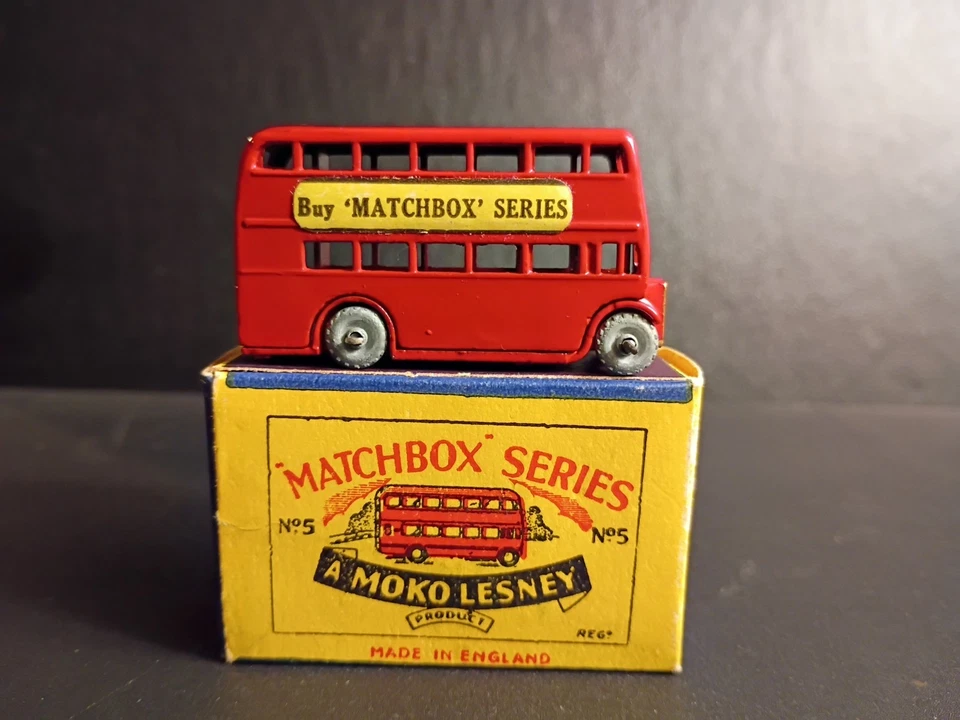 Matchbox #5A London Bus 1954 en caja original nítida B2 Foto 2 de 4
