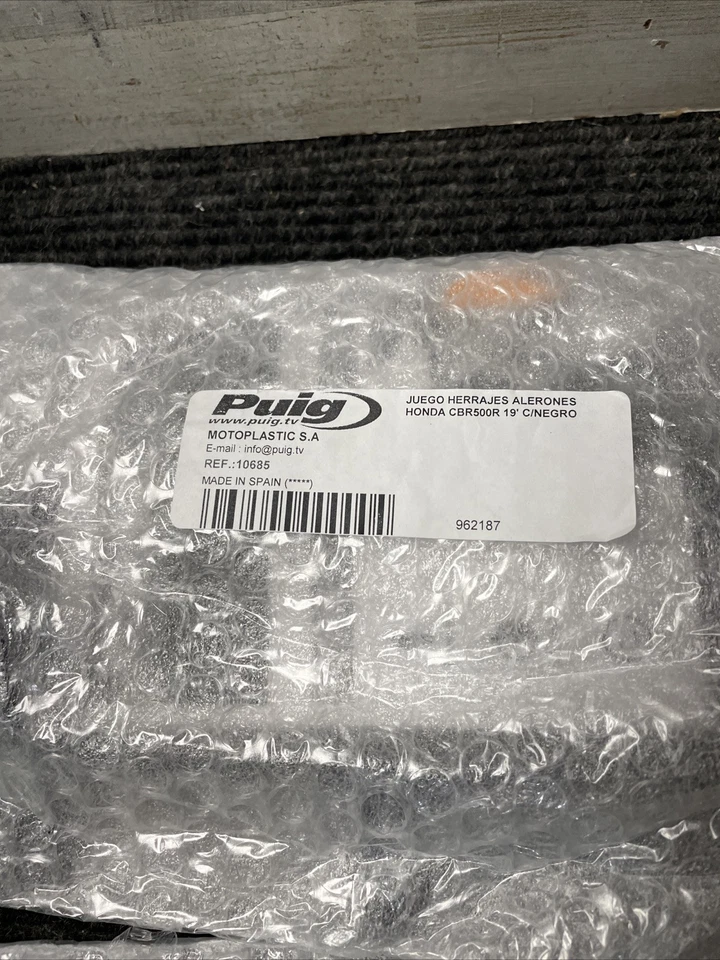 NUEVO alerón deportivo Puig Downforce Honda CBR500R 19-20 negro Foto 4 de 4