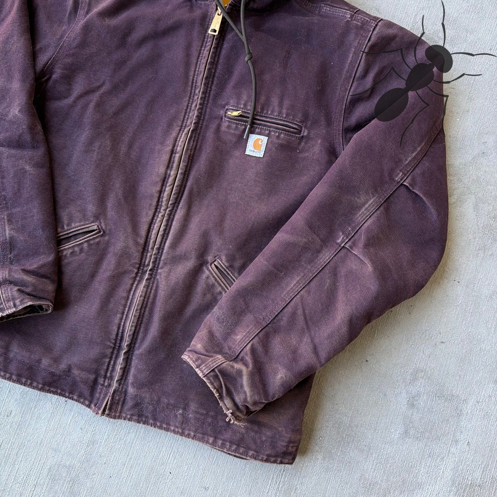 Carhartt WOMENS WJ141 DWN purple Sierra work wear jacket thumbnail 4