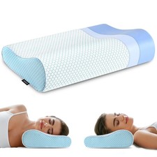 Memory Foam Pillows , Neck Pillow Queen Size Bed for Sleeping , Ergonomic Cer...