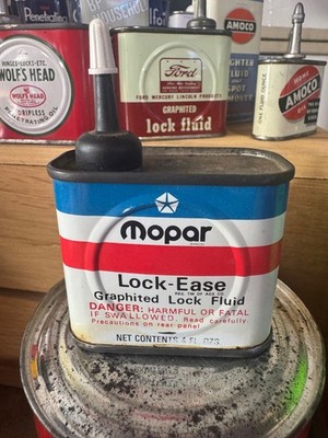 NOS FULL Uncut Mopar Lock Ease Handy Oiler Oil Can