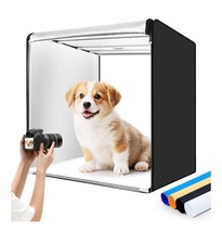 Photo Studio Light Box Photography 32"X32" with 100 LED and 6 Colors Backdrops P