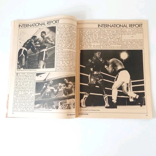 KO MAGAZINE MICHAEL SPINKS COVER Matthew Saad Mohammed Poster Dec 1981 | VGC  - 画像7/13