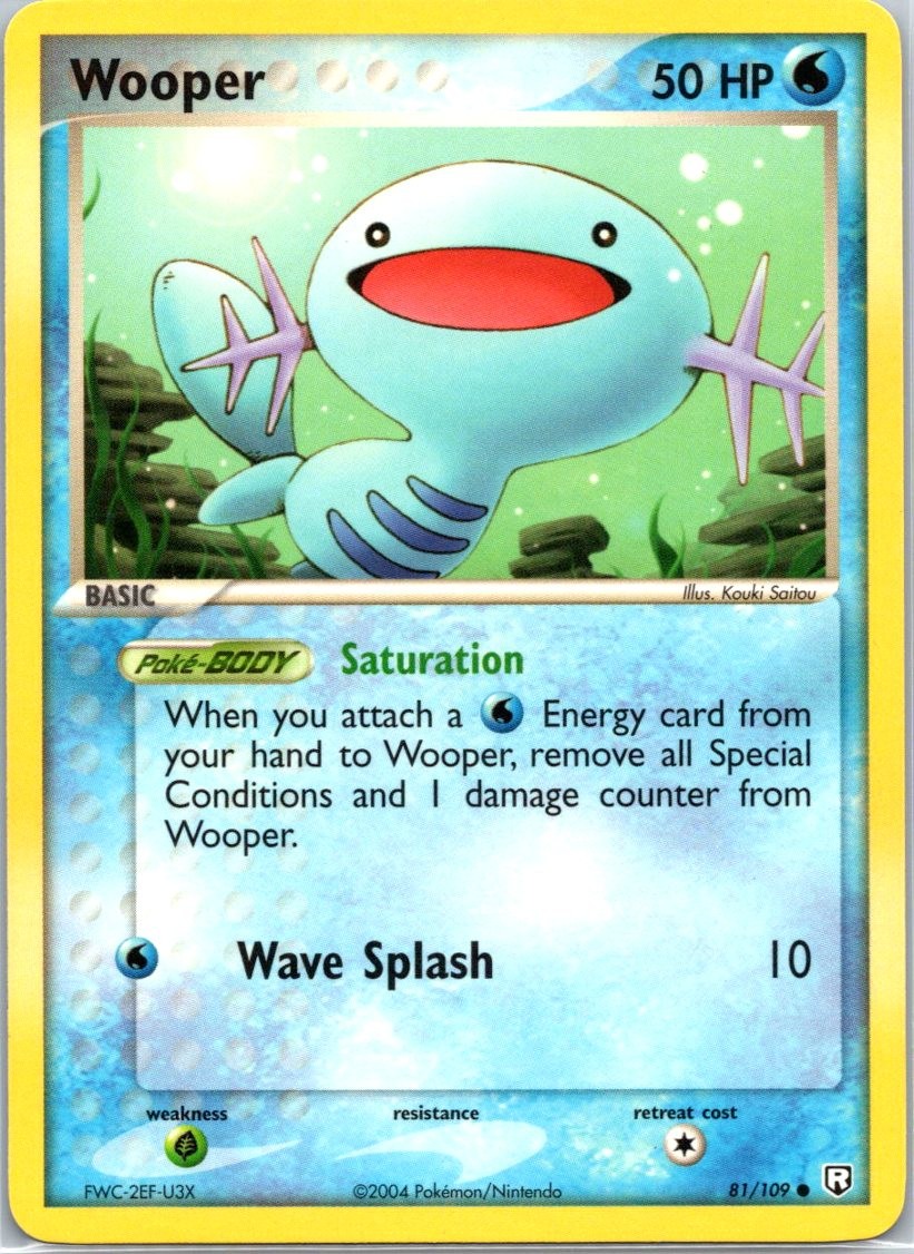 Wooper 81/109 Common Team Rocket Returns NM