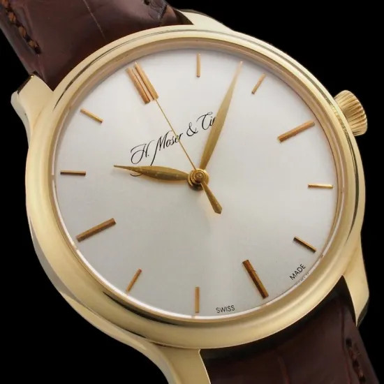 H. Moser Monard Center Seconds 343.505-013 18KYG Yellow Gold #SU036