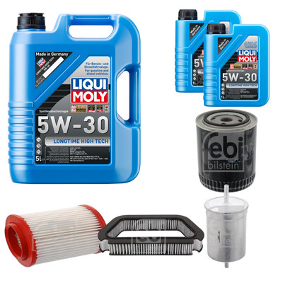 FEBI Inspektionspaket 7L LIQUI MOLY 5W-30 Longtime High Tech für Audi A8 4E_