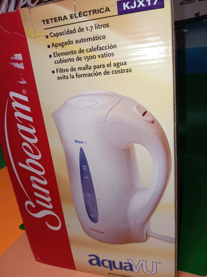 Hervidor eléctrico Sunbeam AQUA VU grande 1,7 litros modelo KJX17 Foto 3 de 4