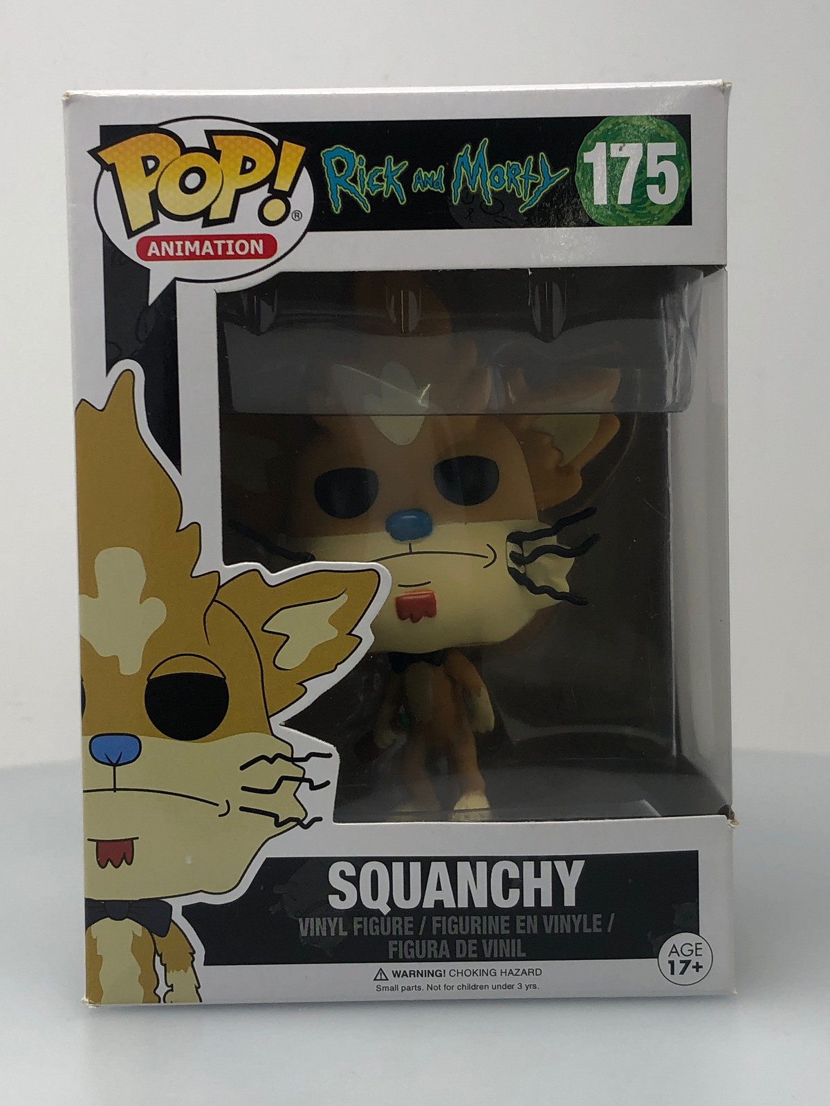 Funko Pop! Figura Vinilo Animación Rick Y Morty Squanchy #175 Caja Dañada