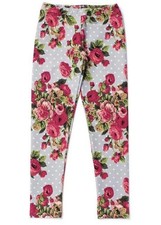 Matilda Jane RAINDROPS ON PETALS Floral Jeggings 14 Girls Tween Happy  Free