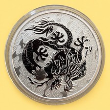 Australien Dragon 2021 &ndash; 1 oz Silber 9999 &ndash; Perth Mint &ndash; Auflage 45.000