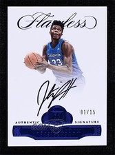 2017 Panini Flawless Collegiate BK Rookie Sapphire 1/15 Justin Patton Auto 0a6