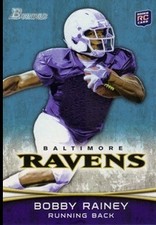 2012 Bowman #163A Bobby Rainey RC white pants - FB