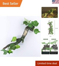 Versatile Amphibian Terrarium Decor - Attractive Corner Branch with Suction Cups