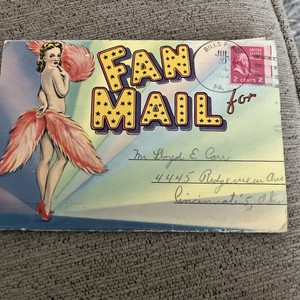Fan Mail Fold Out Pin Up Postcards 1955 Risqué But No Nudes