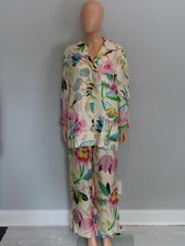 GUCCI Beige/Multicolor Silk Floral Print Paja...