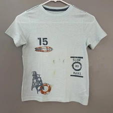 Tucker And Tate Boys Beach Themed Graphic T-shirt Size 7